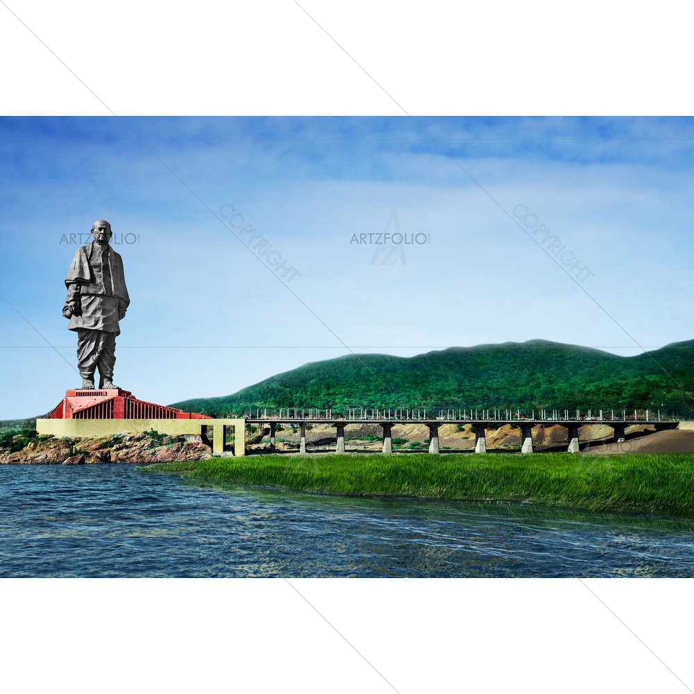 Statue of Unity, Gujarat, India — custom-size art design 5014656