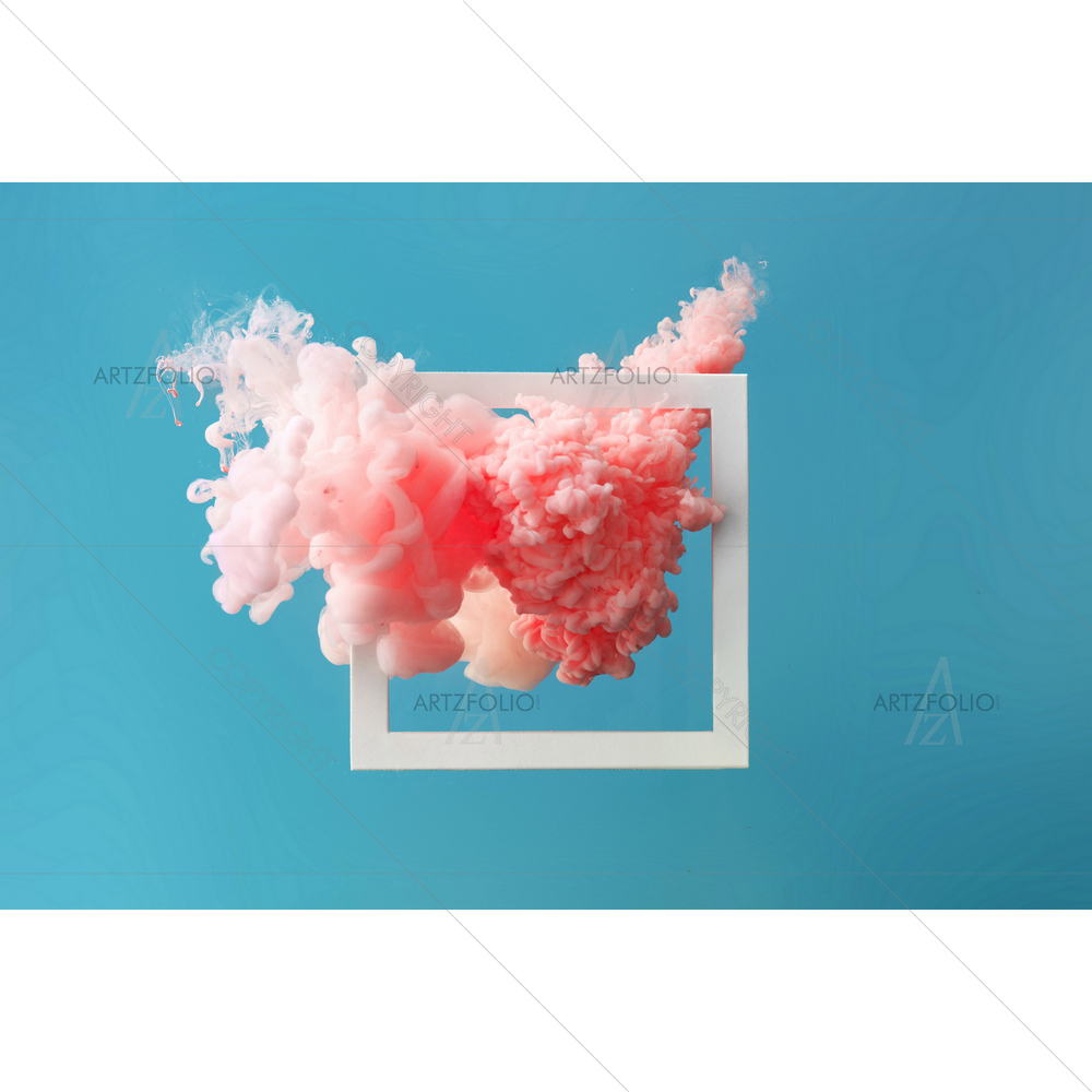 Abstract Pastel Pink Cloud — custom-size art design 5014665
