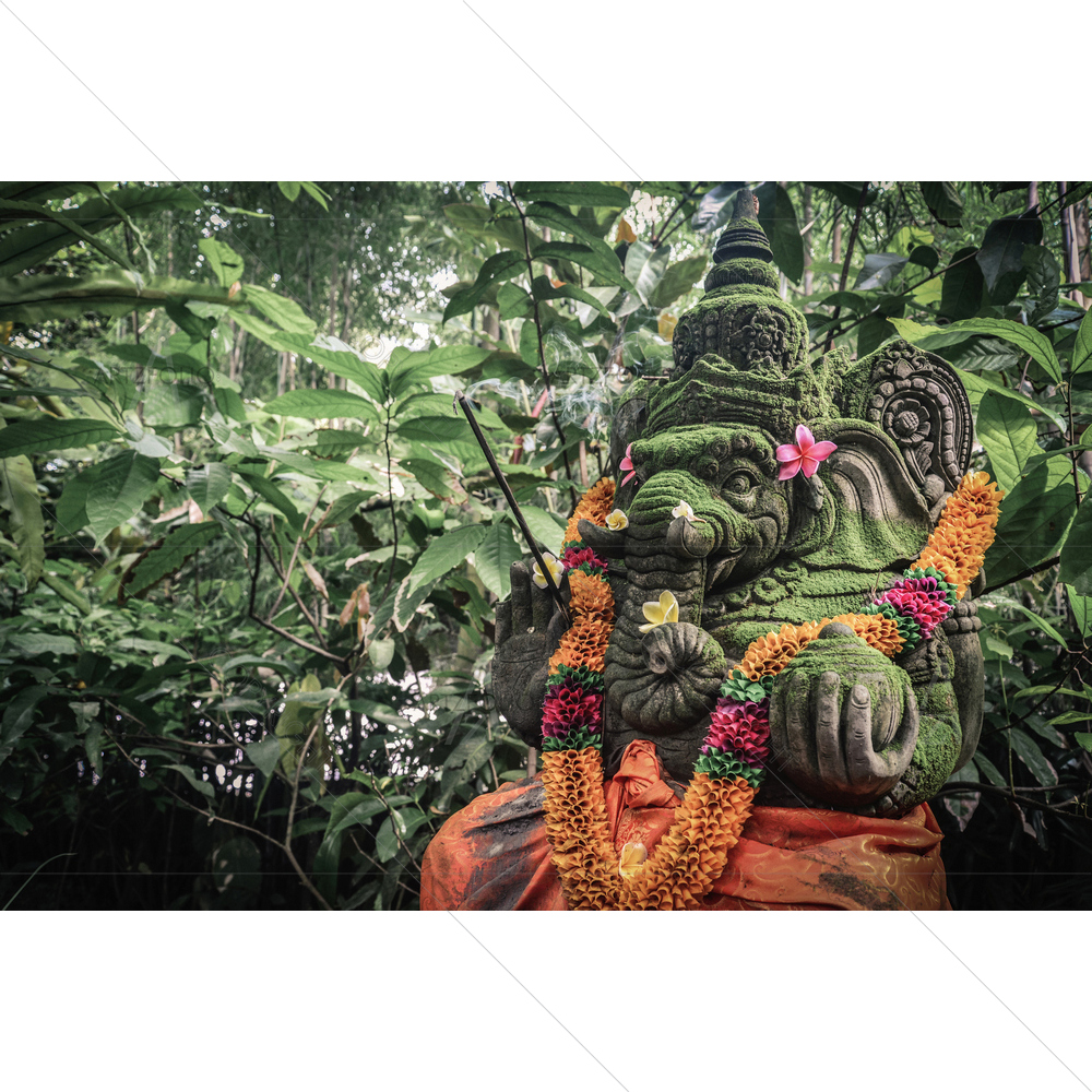 Stone God Ganesha — Devotional custom art by ArtzFolio