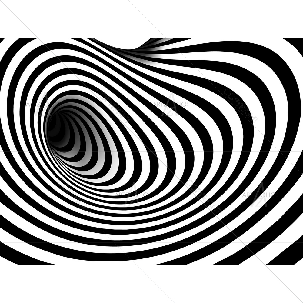 Optical Illusion Stripes — Abstract custom art by ArtzFolio