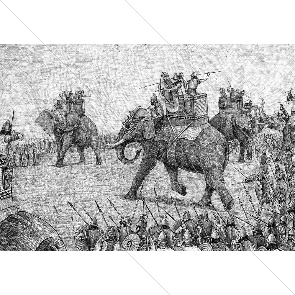 War Elephants — custom-size art design 5014686