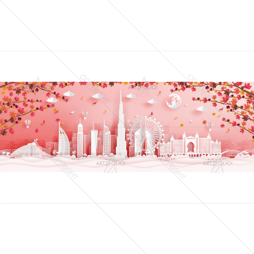 Autumn in Dubai — custom-size art design 5014713