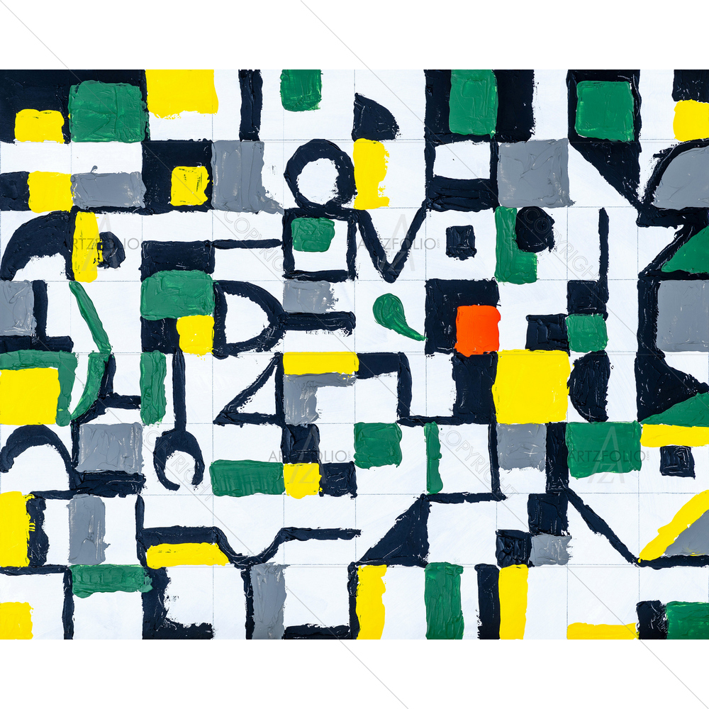 Abstract Grid Art — custom-size art design 5014723