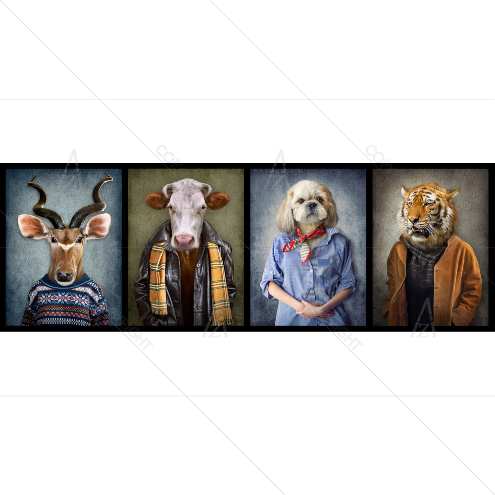 Human with Animal Head D1 — custom-size art design 5014739