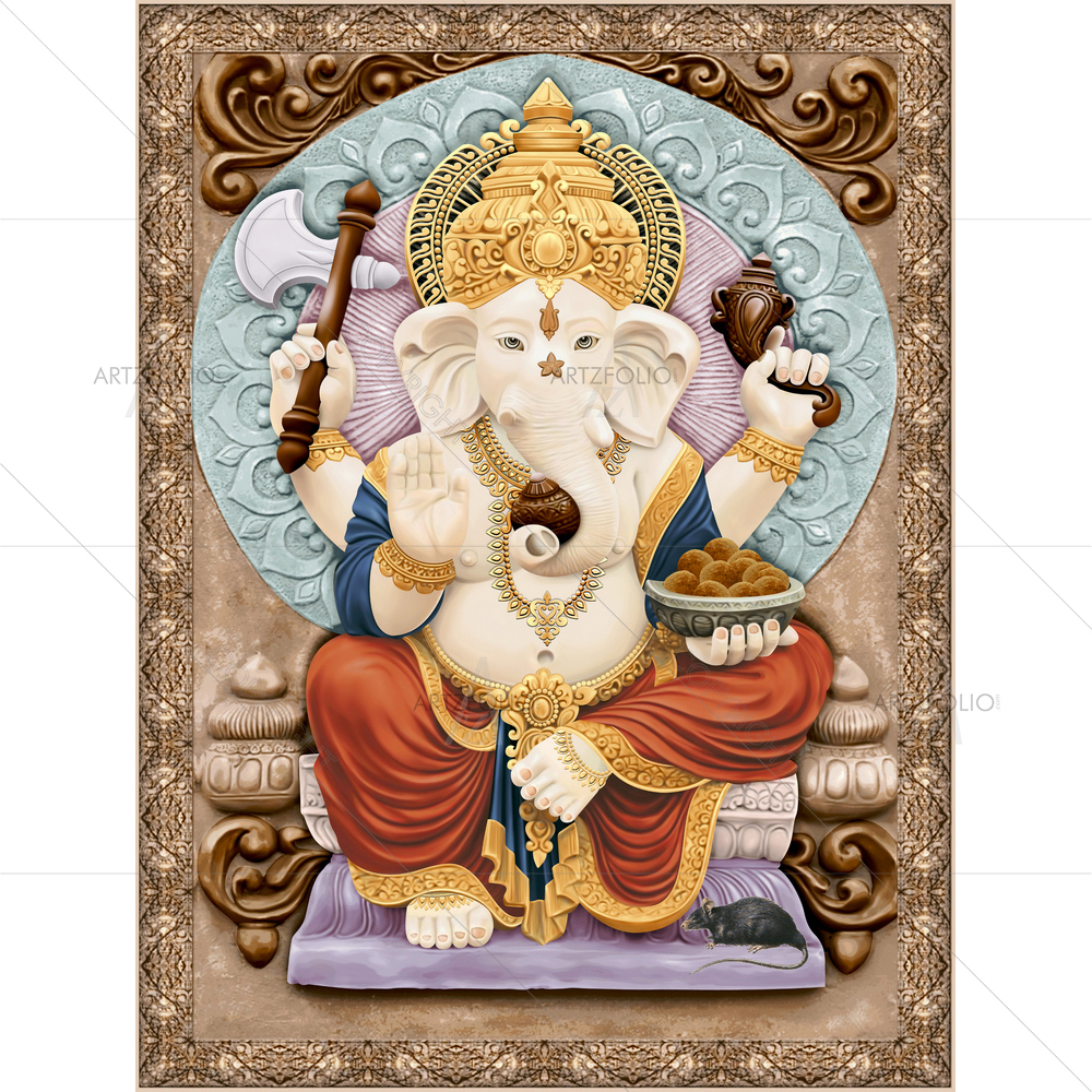 Hindu God Ganesha D43 — custom-size art design 5014747