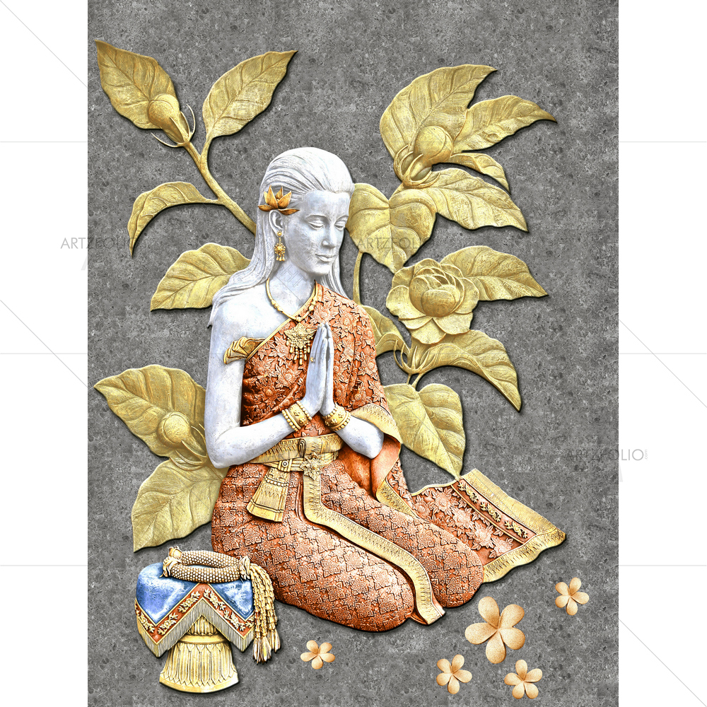 Indian Hindu Religious Girl — custom-size art design 5014748
