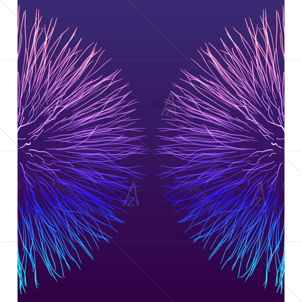 3D Abstract Particles D4 — custom-size art design 5014752