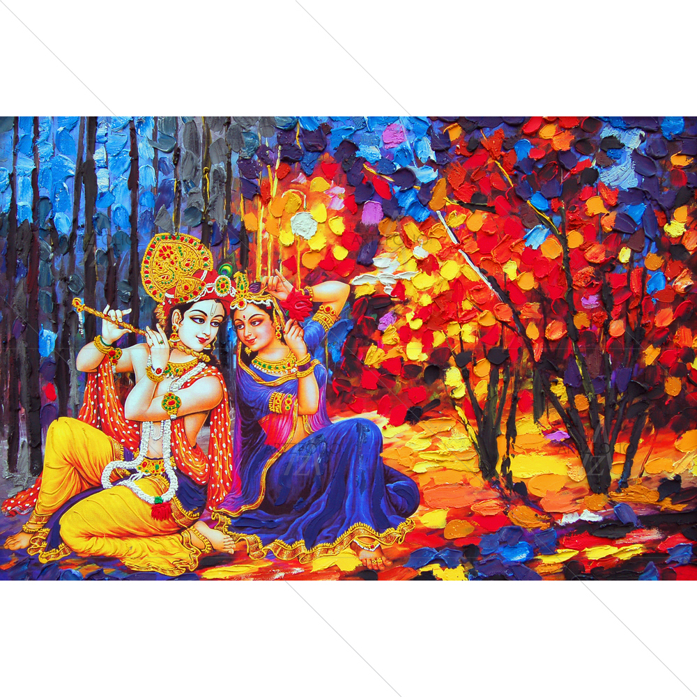 Lord Radha Krishna D1 — custom-size art design 5014755