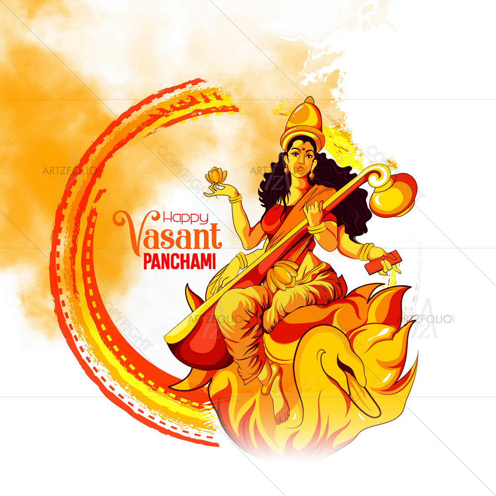 Happy Vasant Panchami — custom-size art design 5014757