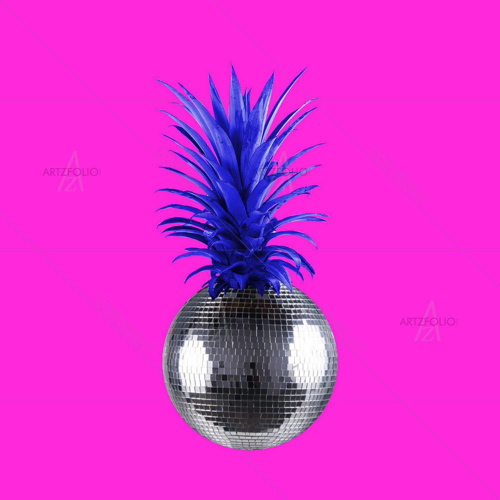 Disco Ball Pineapple Image — custom-size art design 5014779