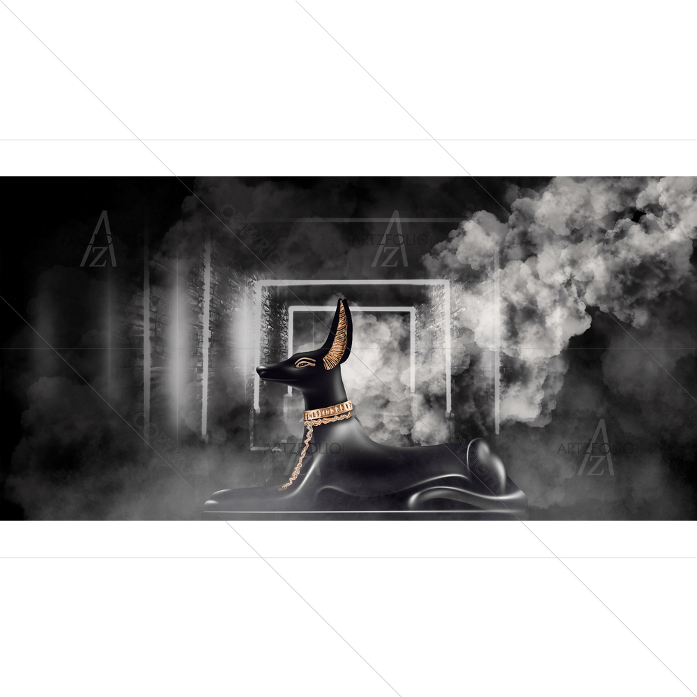 God of Death Anubis of Ancient Egypt D4 — custom-size art design 5014799