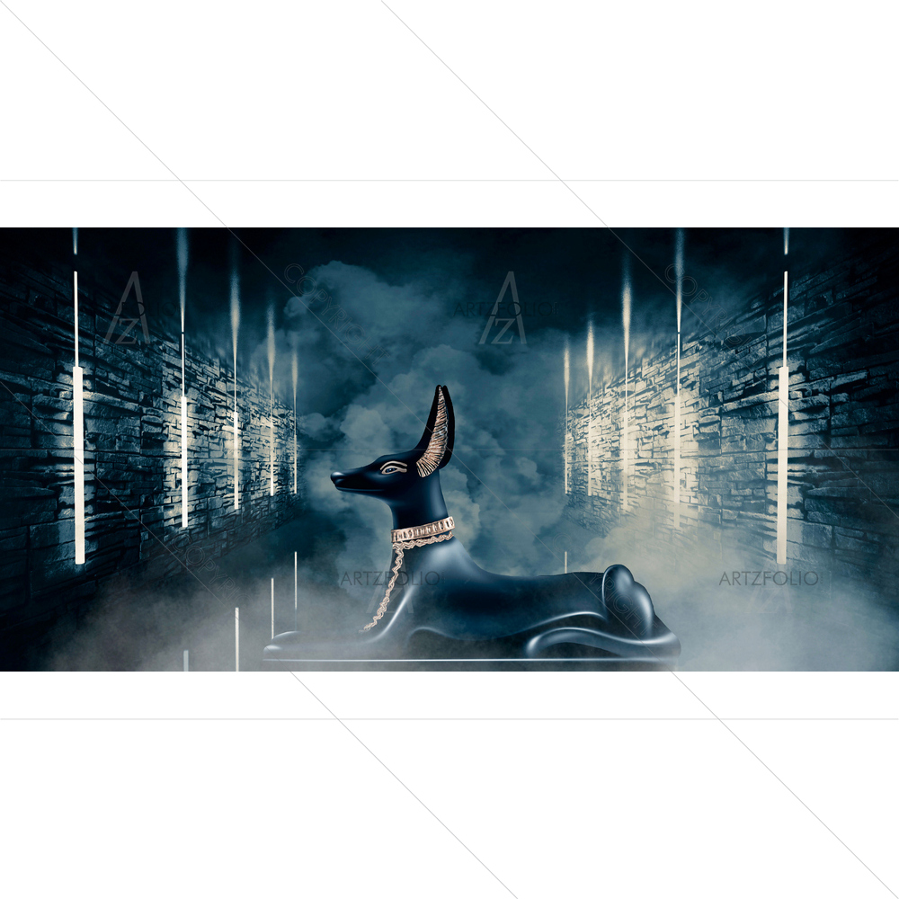 God of Death Anubis of Ancient Egypt D5 — custom-size art design 5014800