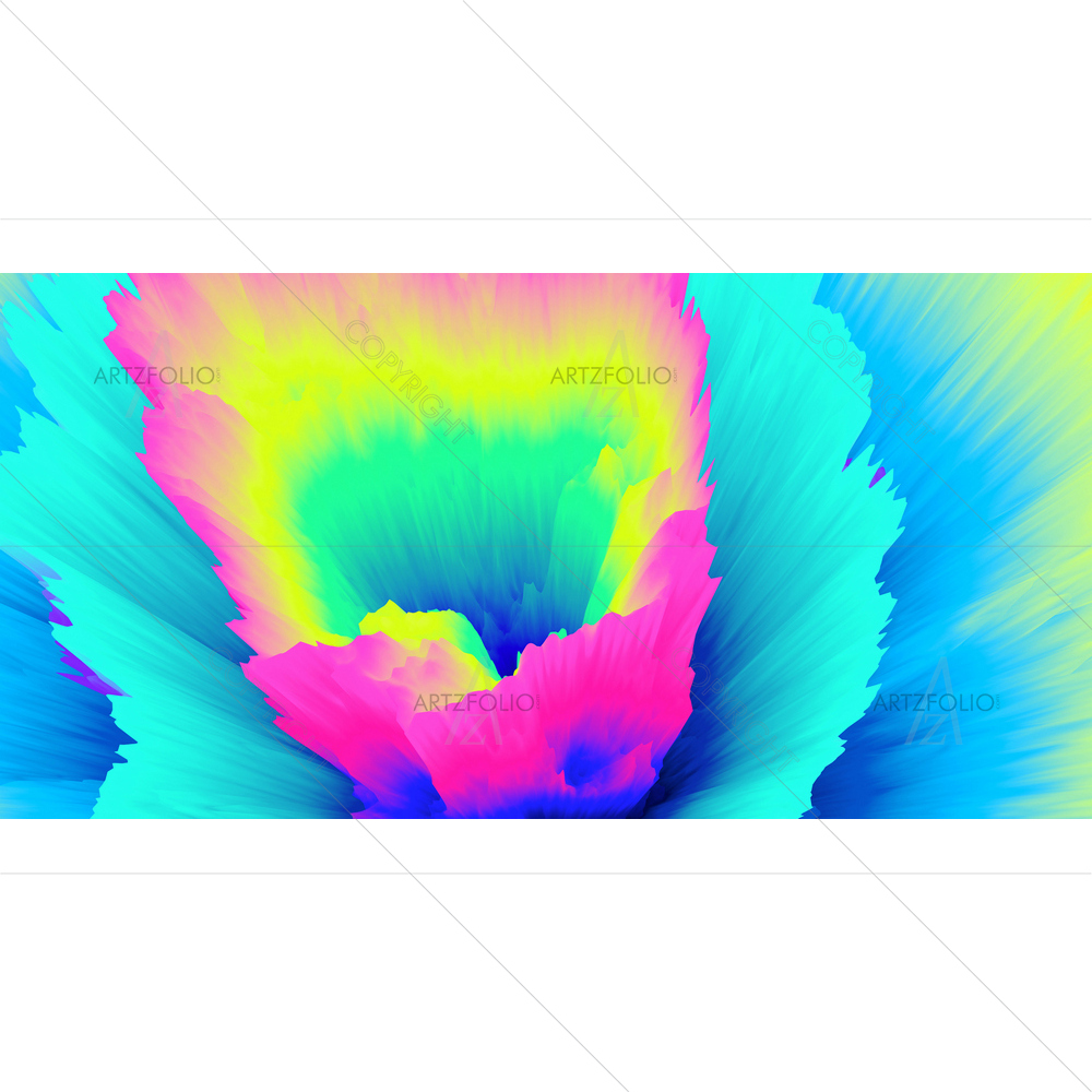 Abstract Color Splash — Devotional custom art by ArtzFolio