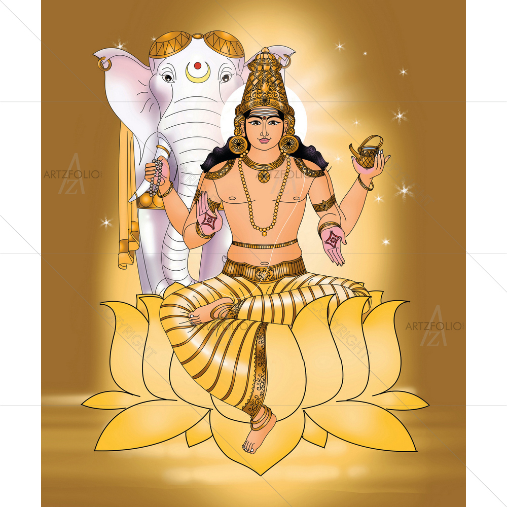 Jupiter or Guru Portrait — custom-size art design 5014819