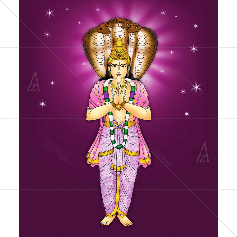 Vedic Astrology Rahu & Ketu — custom-size art design 5014821