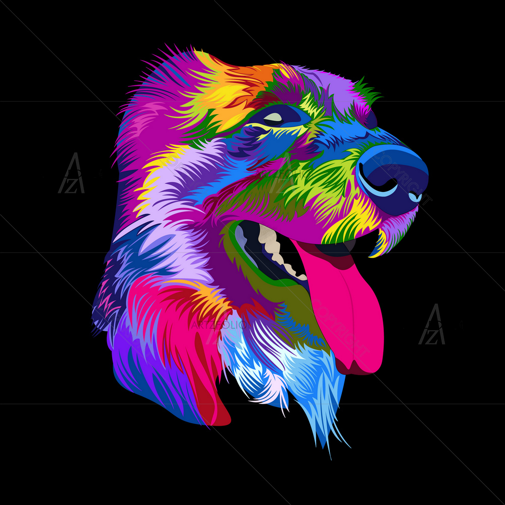 Dog Muzzle — Ancient custom art by ArtzFolio