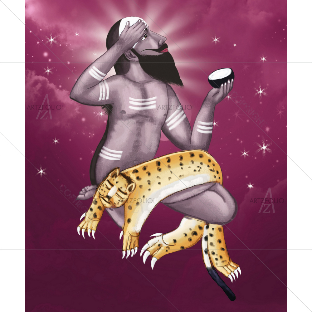 Kashyapa Portrait — custom-size art design 5014843