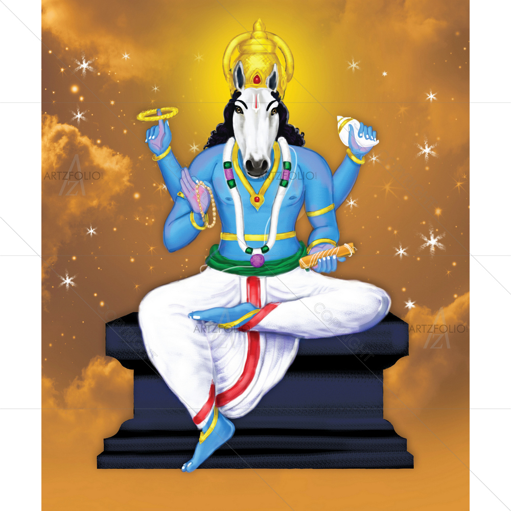 Hayagriva Vishnu Avatar — custom-size art design 5014861