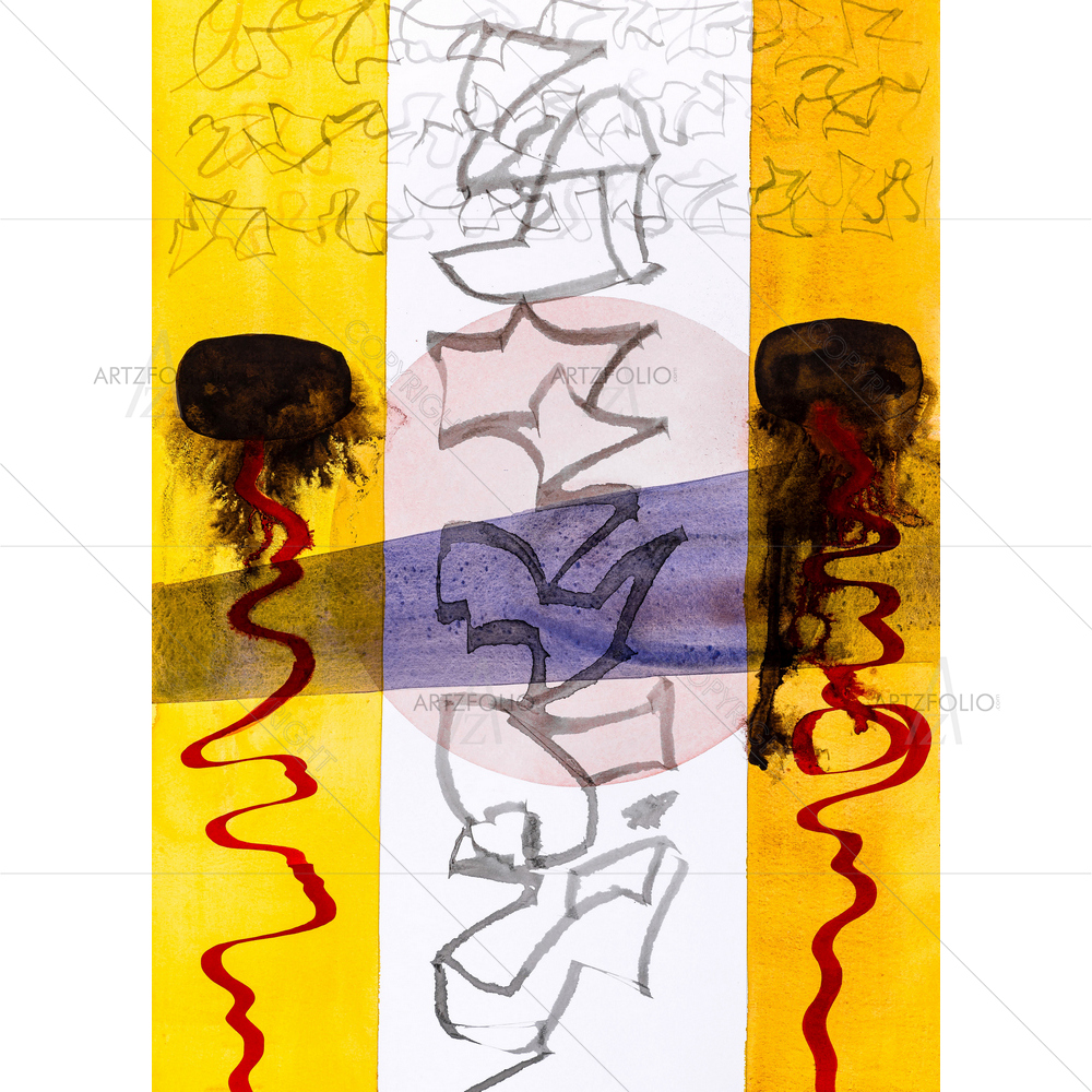 Abstract Calligraphy D3 — Abstract custom art by ArtzFolio