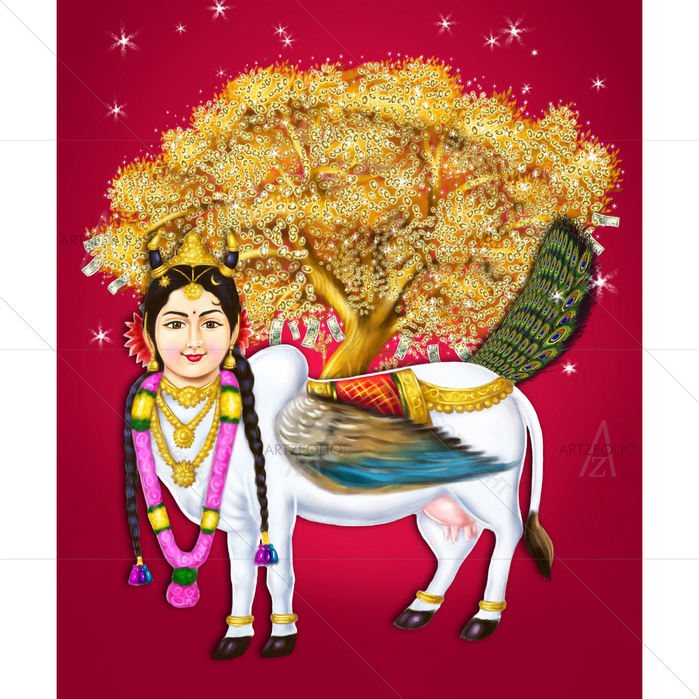 Hindu Holy Cow — custom-size art design 5014880