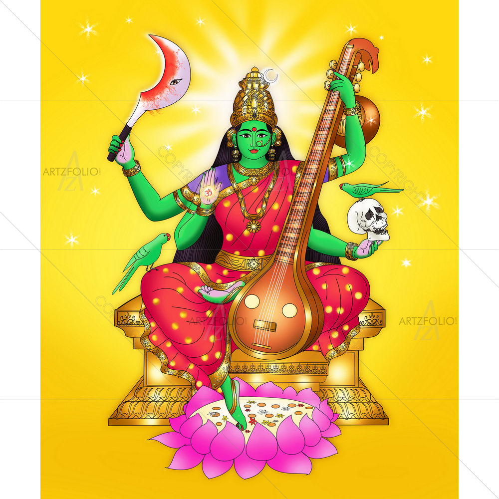 Hindu Goddess Matangi — custom-size art design 5014882