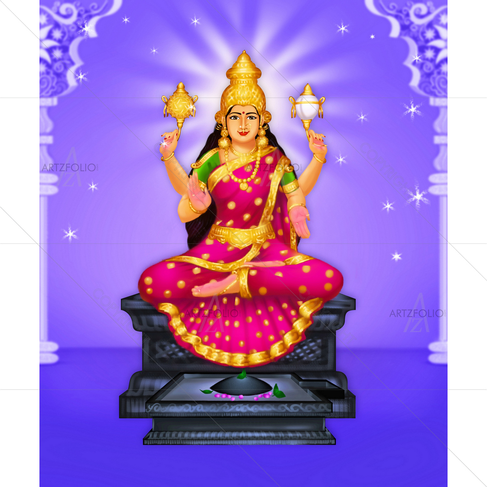 Hindu Goddess Mookambika — custom-size art design 5014883