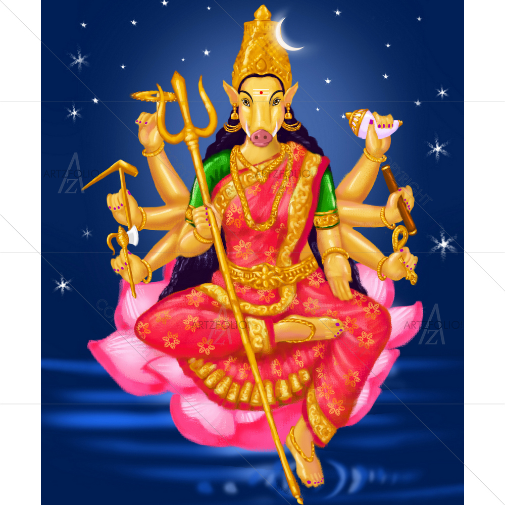 Hindu Goddess Varahi — custom-size art design 5014890