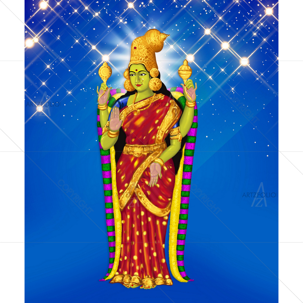 Hindu Goddess Abhirami — custom-size art design 5014892