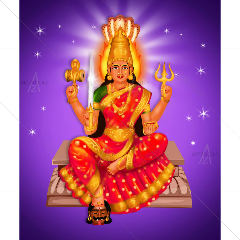 Hindu Goddess Parvati — custom-size art design 5014893