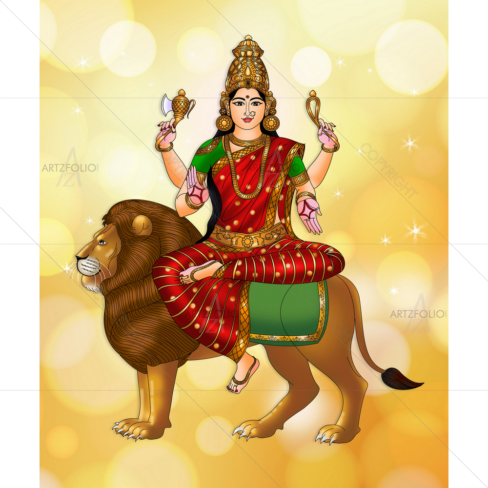 South Indian Mother Goddess — custom-size art design 5014900