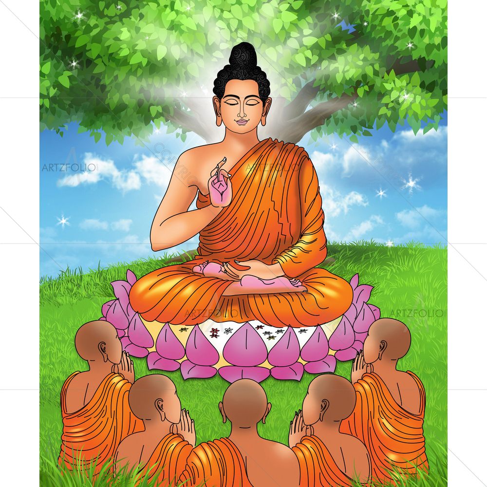 Portrait of Prince Siddhartha — Devotional custom art by ArtzFolio