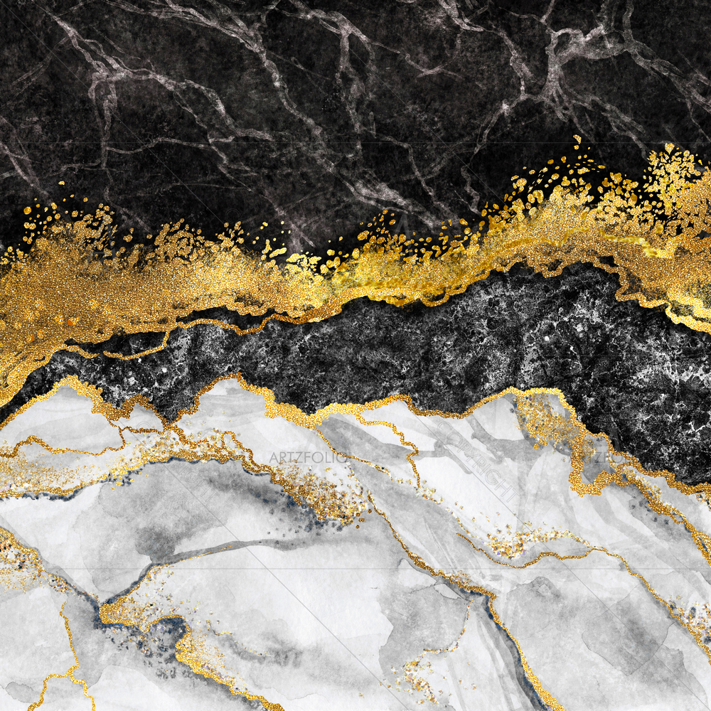 Abstract Gold Marble — custom-size art design 5014925