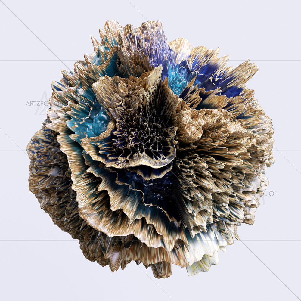 3D Abstract Distorted Shape — Abstract custom art by ArtzFolio