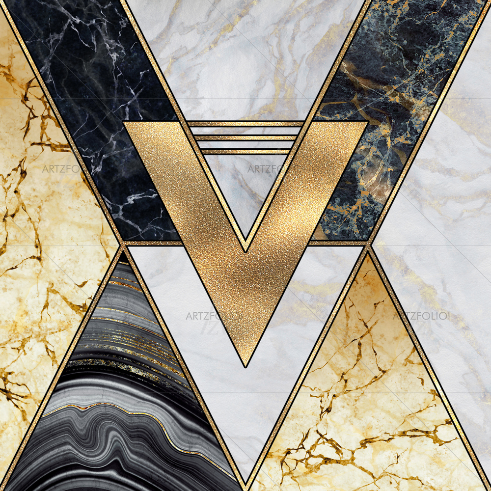 Abstract Gold Art — Abstract custom art by ArtzFolio