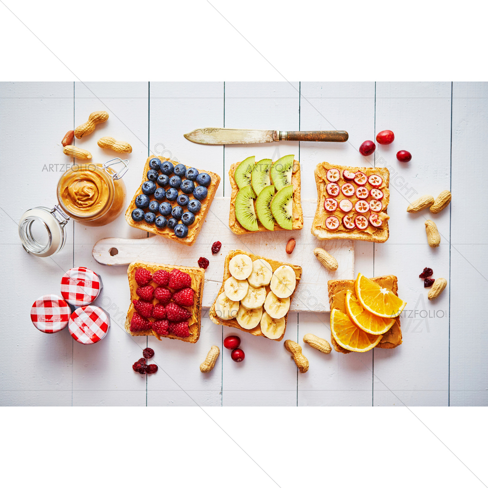 Breakfast Toasts Assortment Image — custom-size art design 5014990