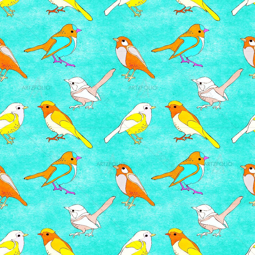 Vintage Birds — custom-size art design 5015005