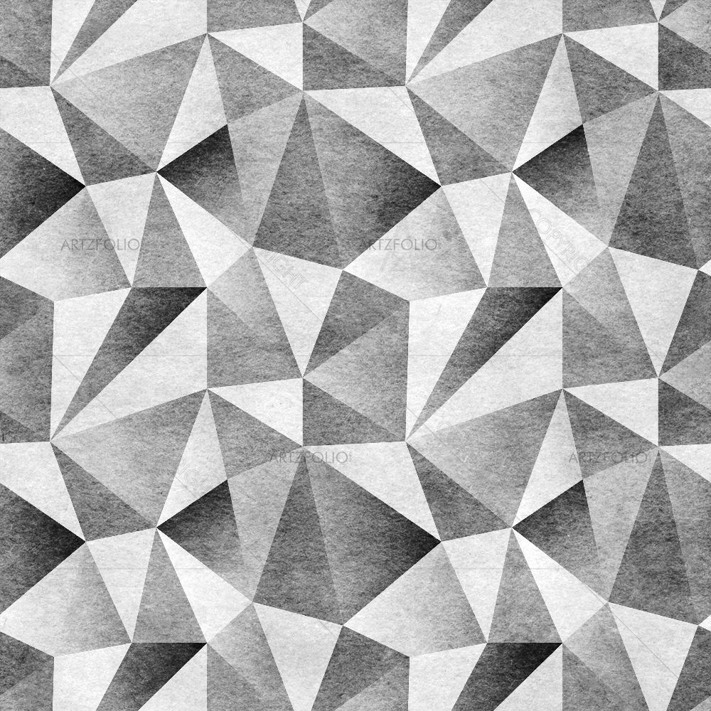 Grey Triangular Mosaics — custom-size art design 5015029