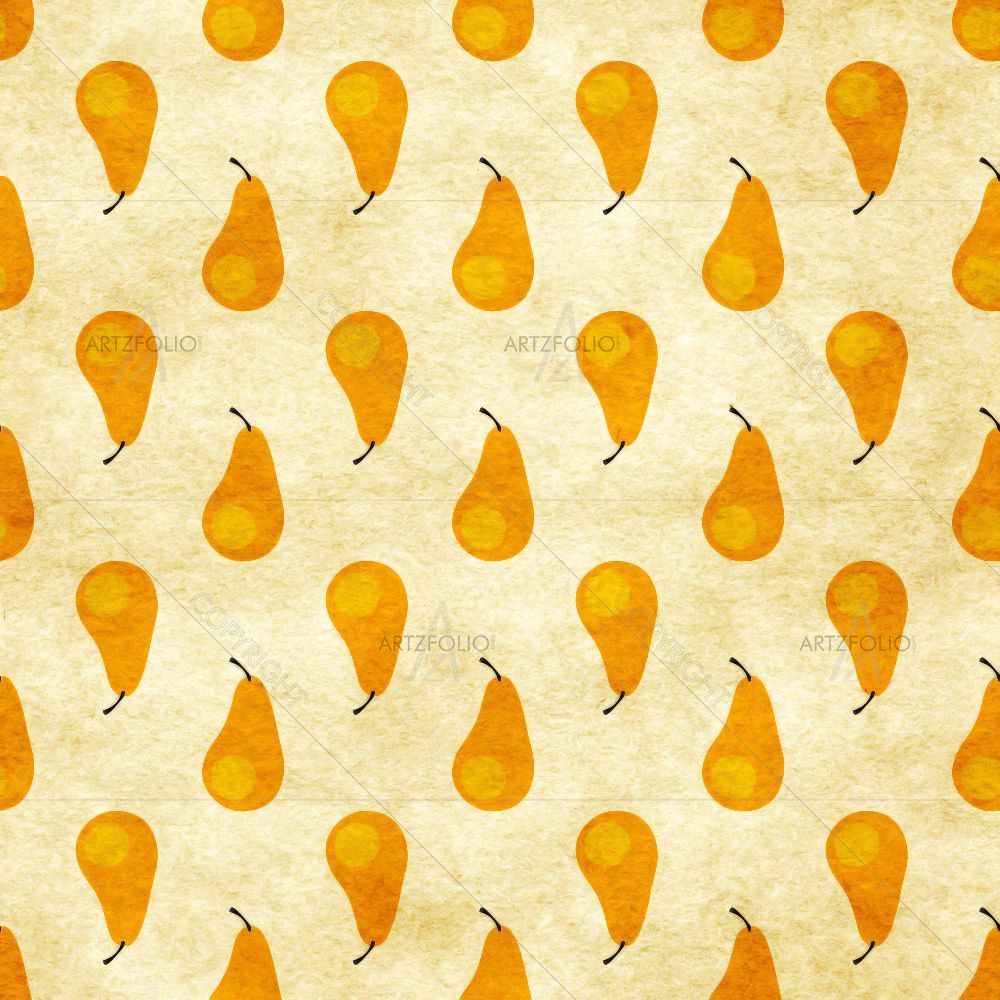 Fruity Pear Pattern — custom-size art design 5015043