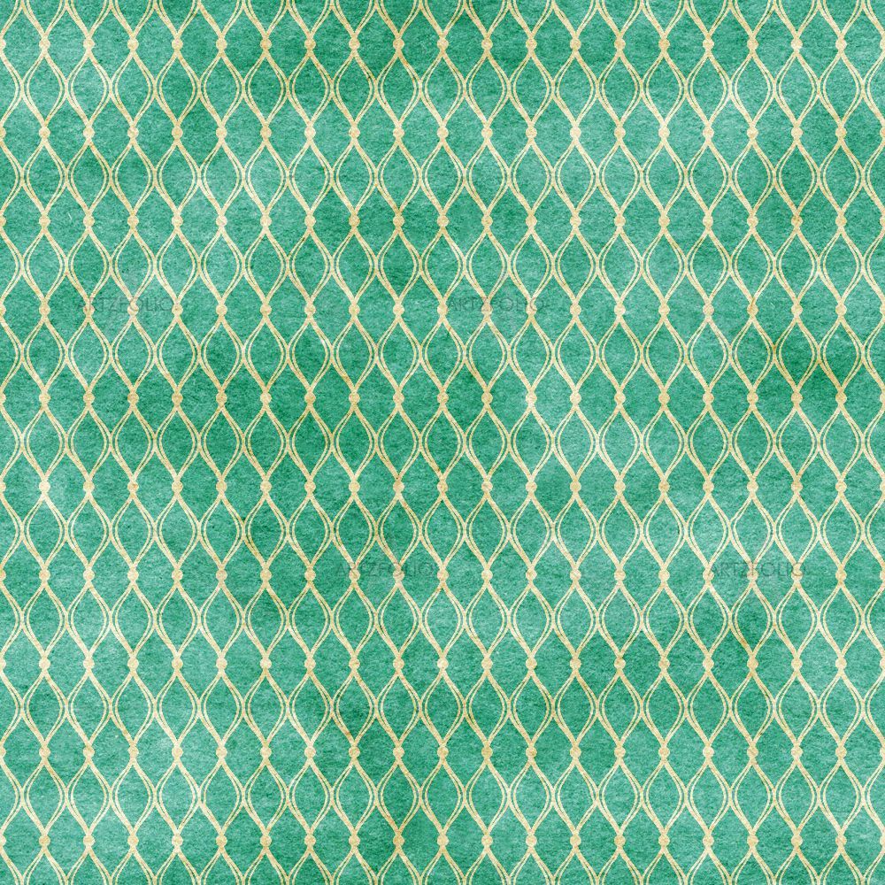 Green Veil-Like Pattern — Ancient custom art by ArtzFolio