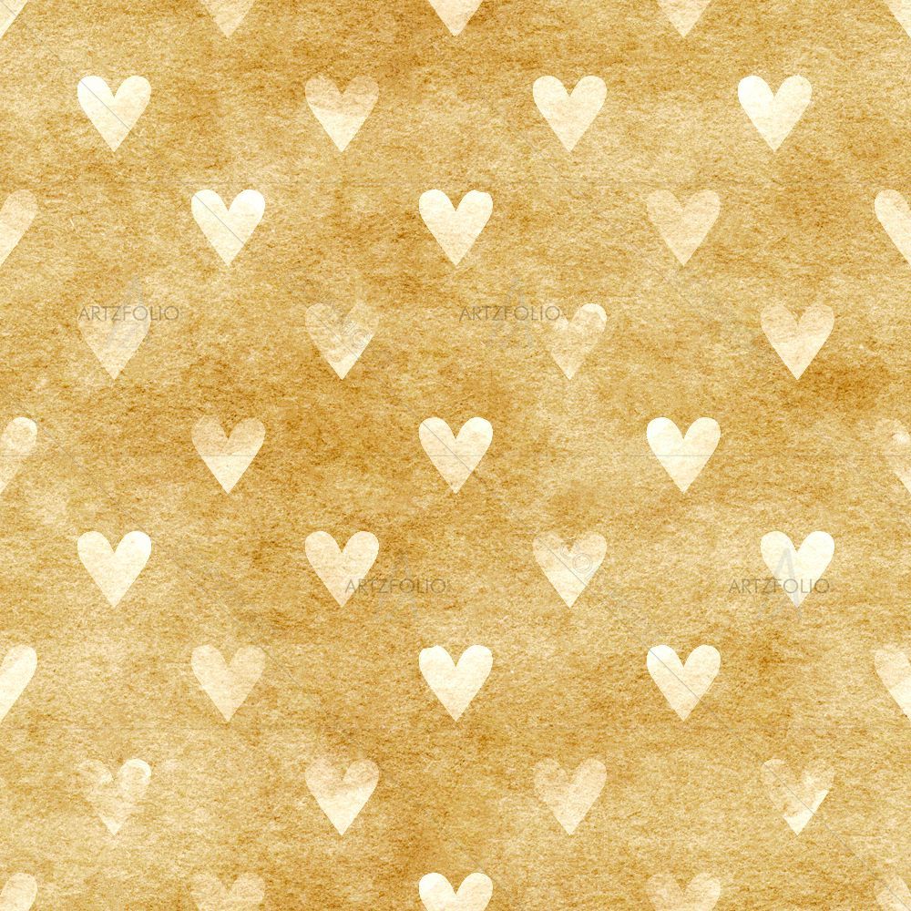 Watercolor Hearts — custom-size art design 5015067