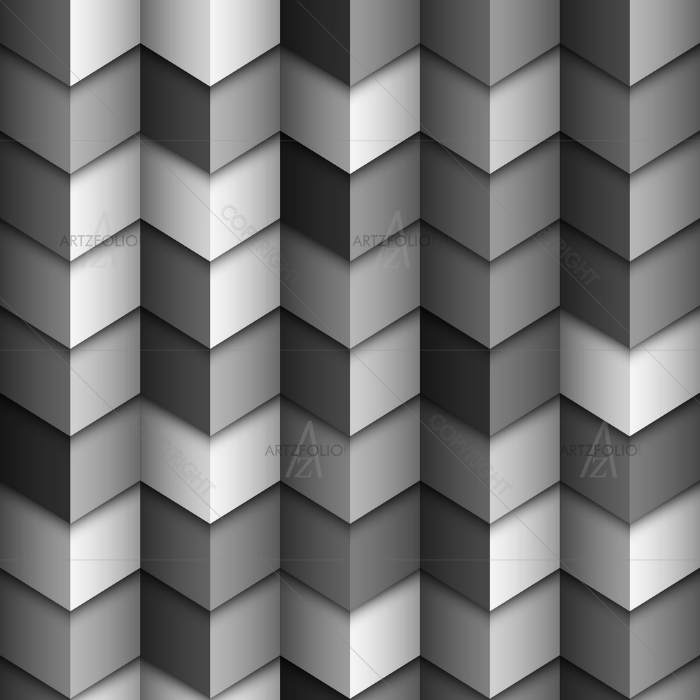 Monochromatic Geometric Pattern — Abstract custom art by ArtzFolio