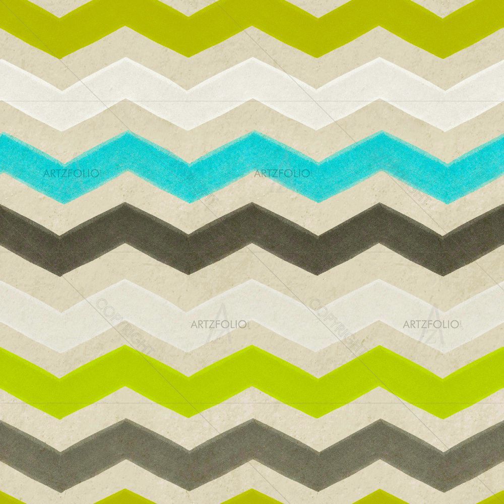 Watercolor Chevron Shapes — custom-size art design 5015090