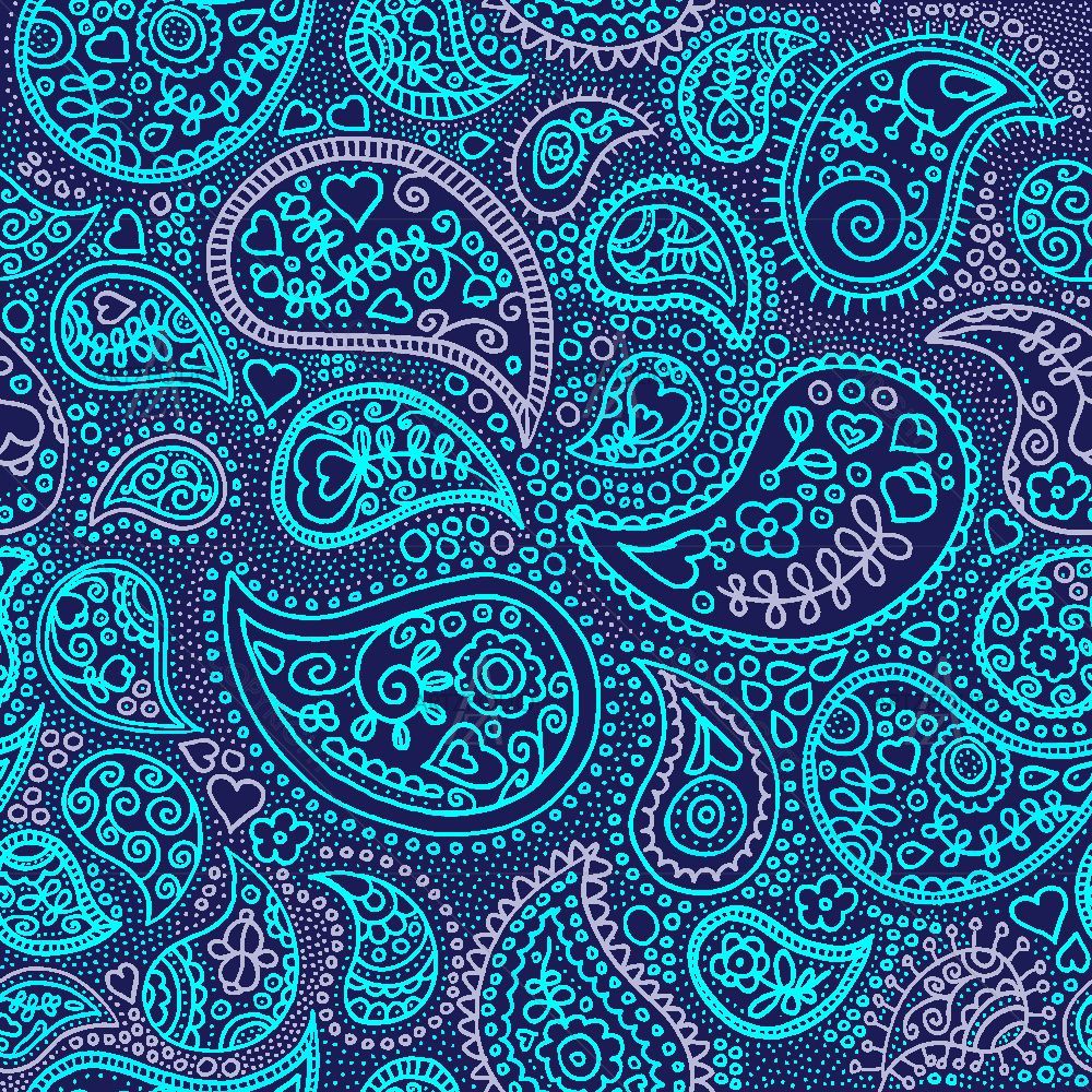 Asian Paisley — custom-size art design 5015092