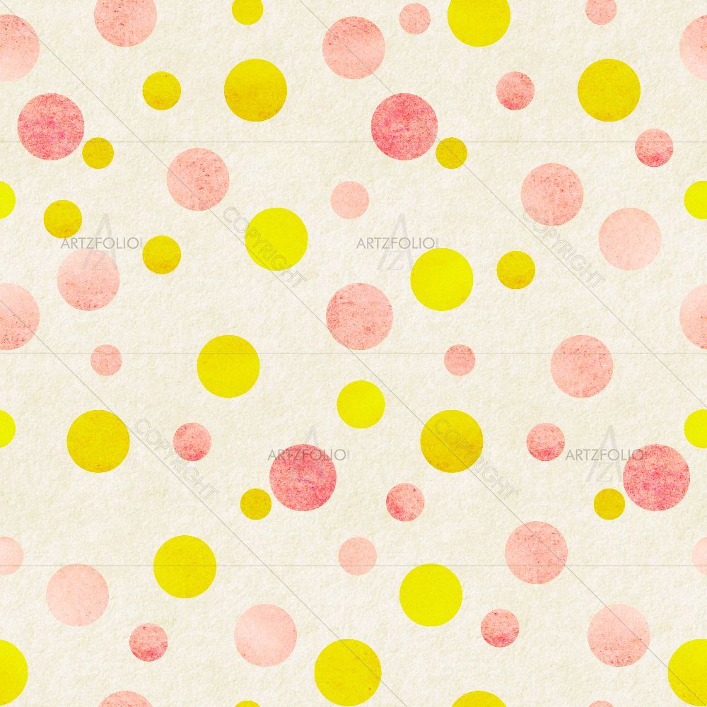 Watercolor Dots D5 — Abstract custom art by ArtzFolio