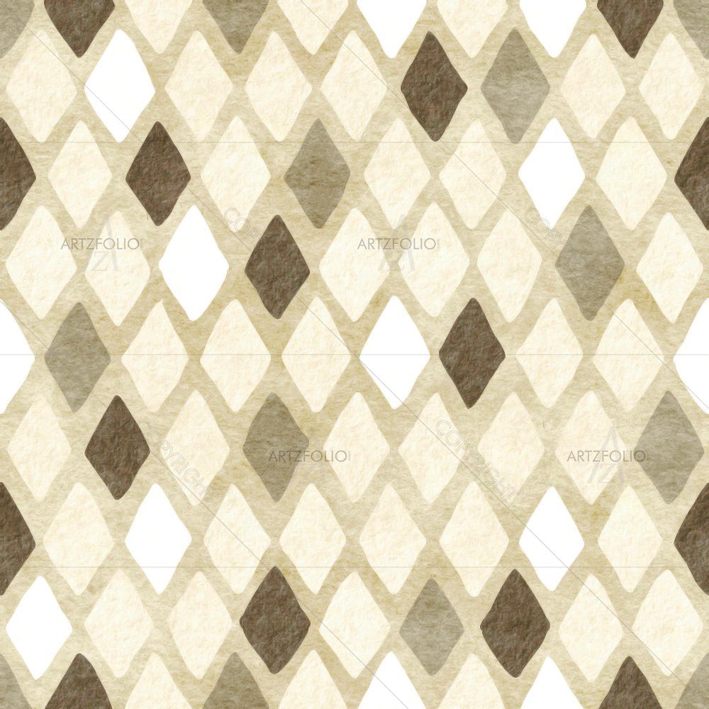 Hand Drawn Harlequin — Abstract custom art by ArtzFolio
