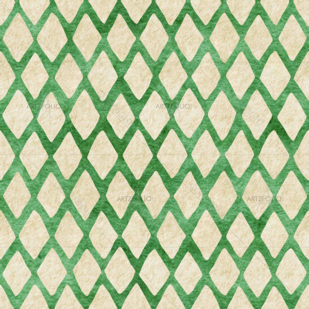 Green Harlequin — Abstract custom art by ArtzFolio