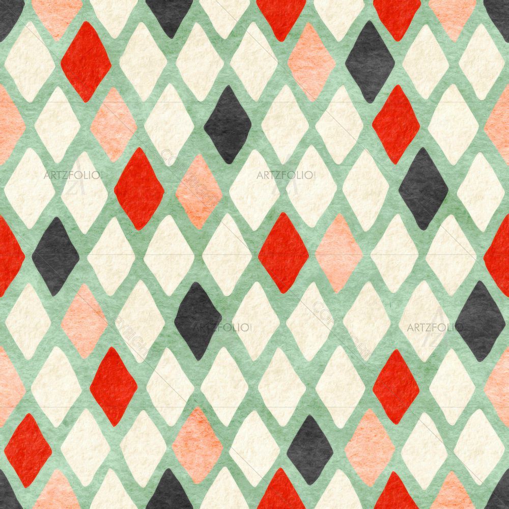 Colorful Harlequin D2 — Abstract custom art by ArtzFolio