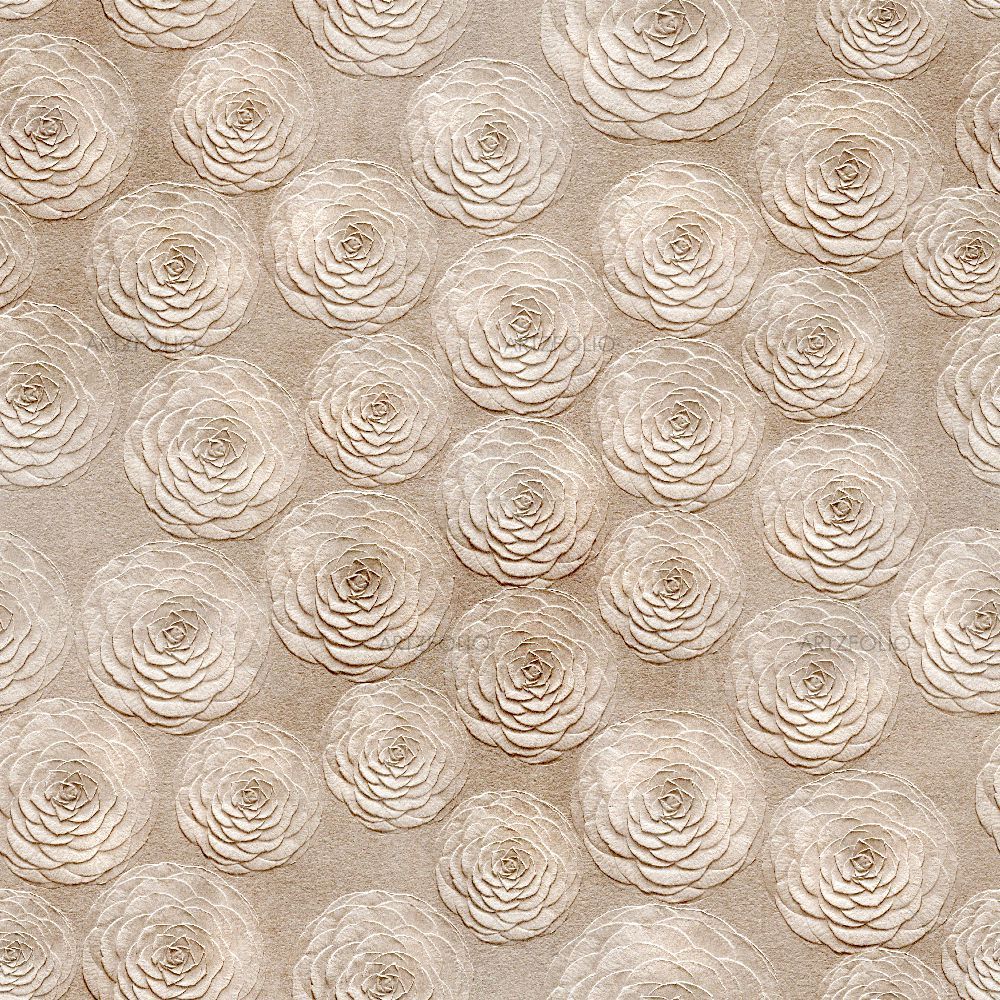 3D Flowers Pattern D2 — custom-size art design 5015125