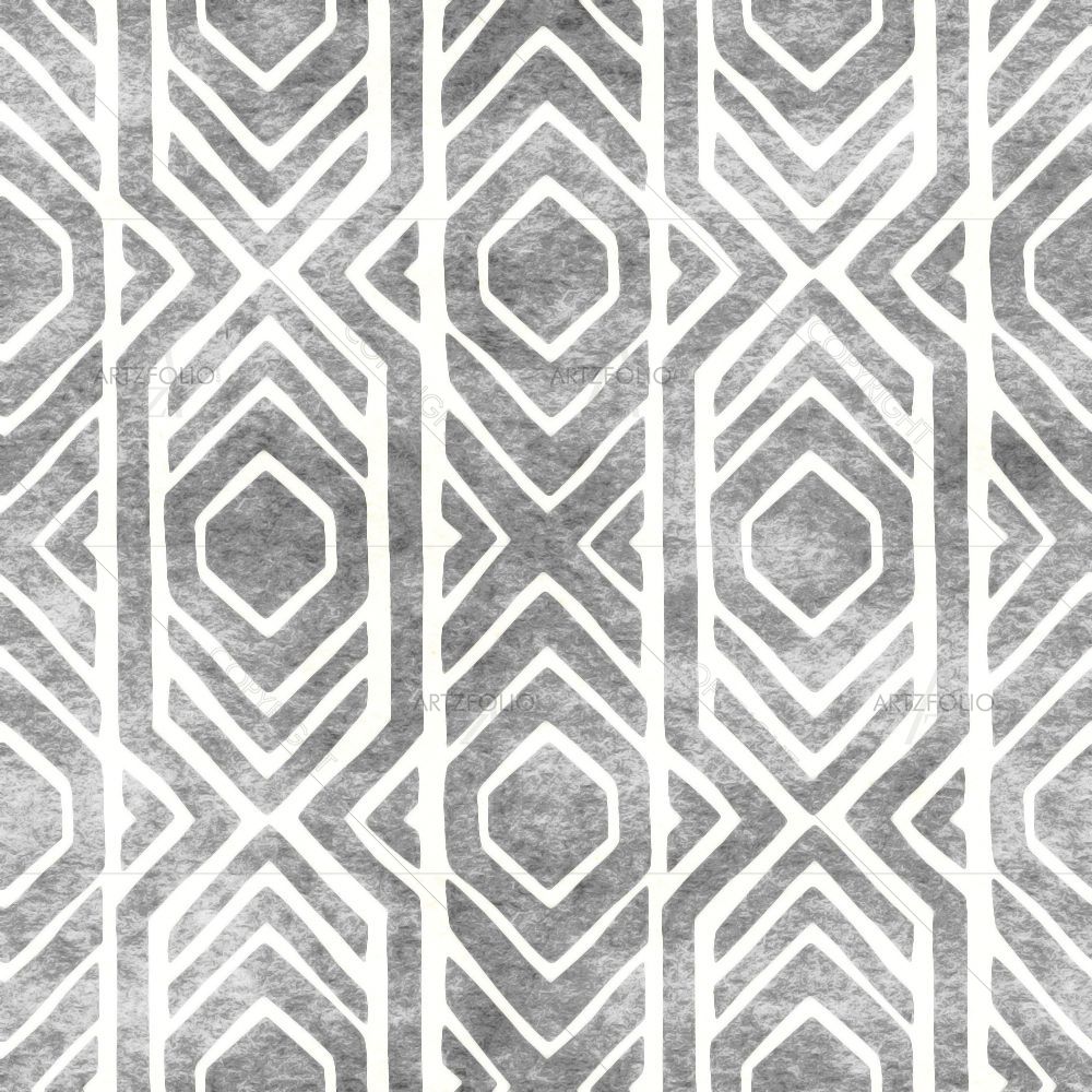 Tribal Ikat Pattern D3 — custom-size art design 5015131