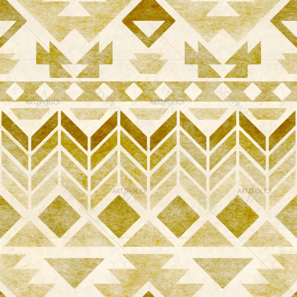 Tribal Ikat Pattern D6 — custom-size art design 5015136